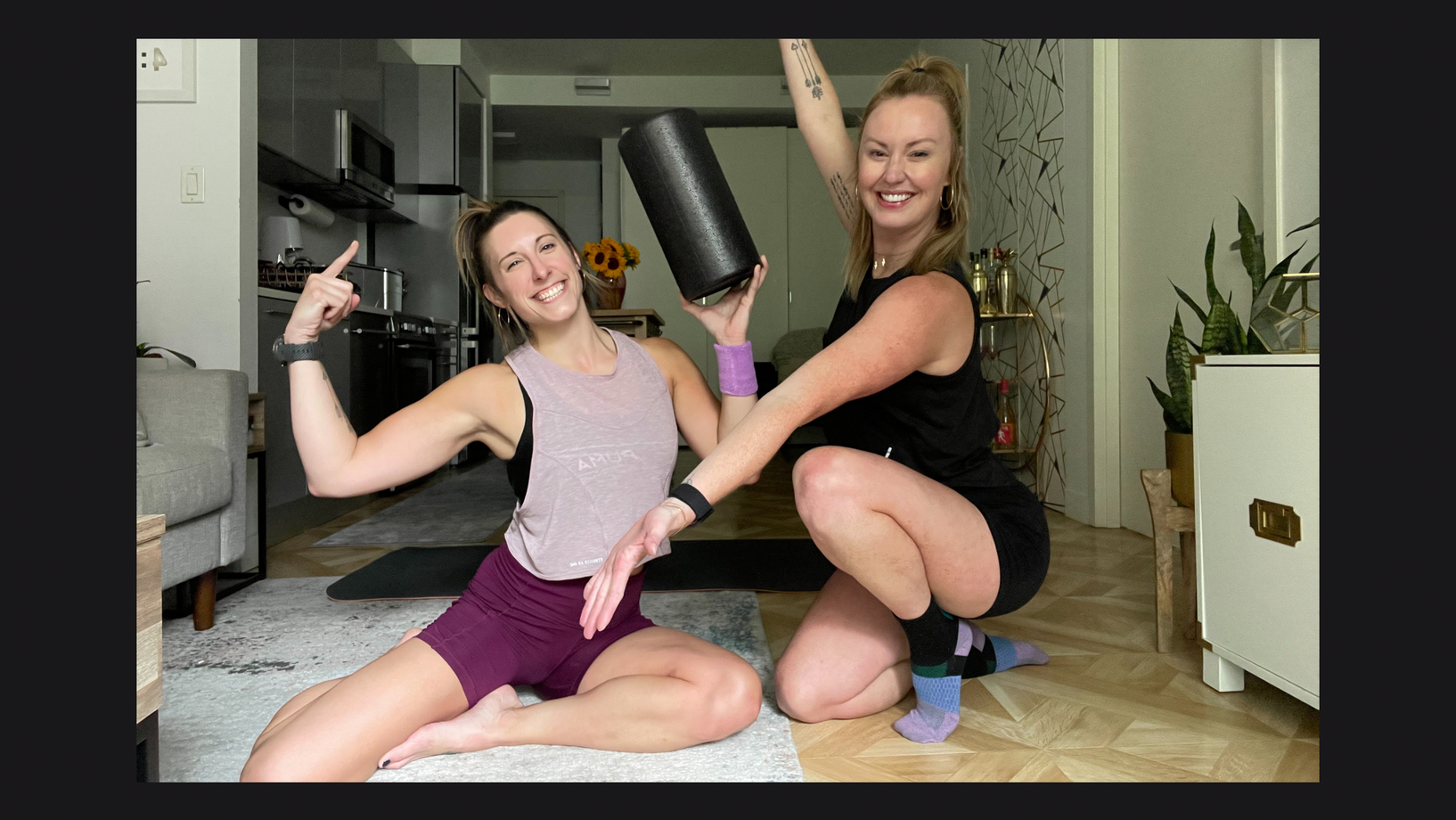 Post Run Foam Rolling